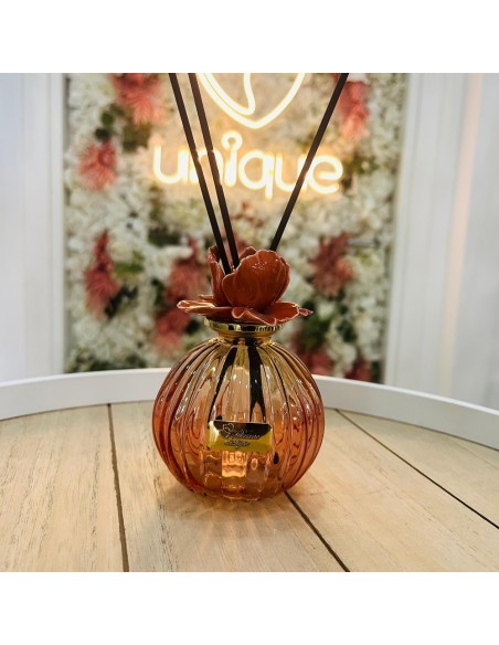 Profumatore tondo con fiore ambra Pienne Design