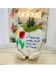 Cuore con mani e piantina Pienne Design