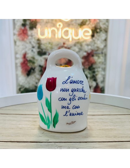 Campana con frase e fiori Pienne Design