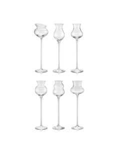 Calici assortiti in vetro trasparente 6 Pz. IVV