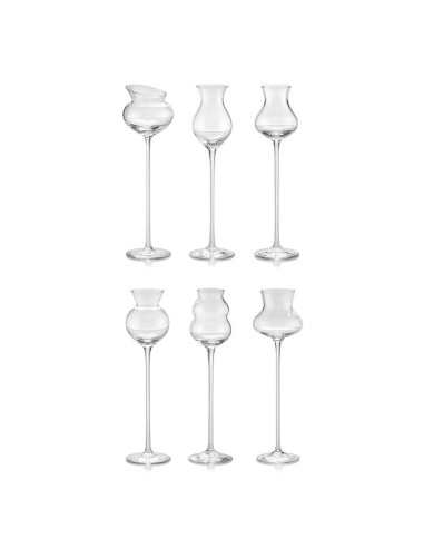 Calici assortiti in vetro trasparente 6 Pz. IVV
