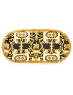 Vassoio ovale con decoro Versailles EMÒ