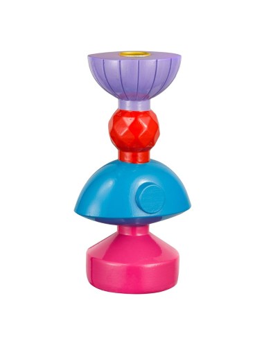 Candeliere geometrico in resina colorato Montemaggi