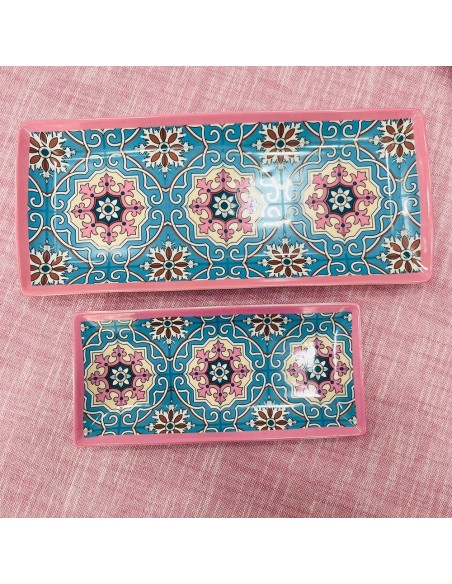 Vassoio piccolo con decoro Maiolica EMÒ