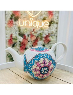 Teiera tonda con decoro Maiolica EMÒ
