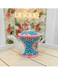 Teiera snella con decoro Maiolica EMÒ