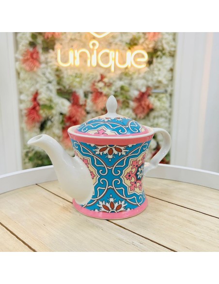 Teiera snella con decoro Maiolica EMÒ