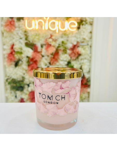 Candela profumata rosa con Flowers rosa Tom Ch