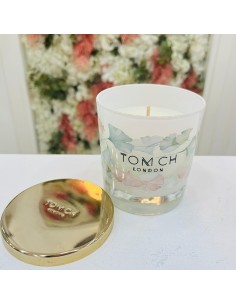 Candela profumata bianca con Flowers bicolore Tom Ch 2