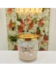 Candela profumata rosa con Flowers bicolore Tom Ch