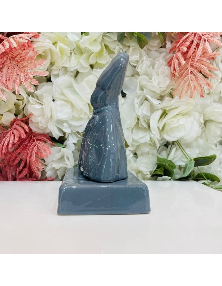 Scultura San Gennaro grigio con schizzi Amagè