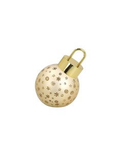 Pallina di Natale dorata con luce led 2