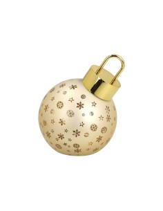 Pallina di Natale dorata con luce led