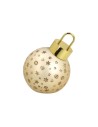 Pallina di Natale dorata con luce led