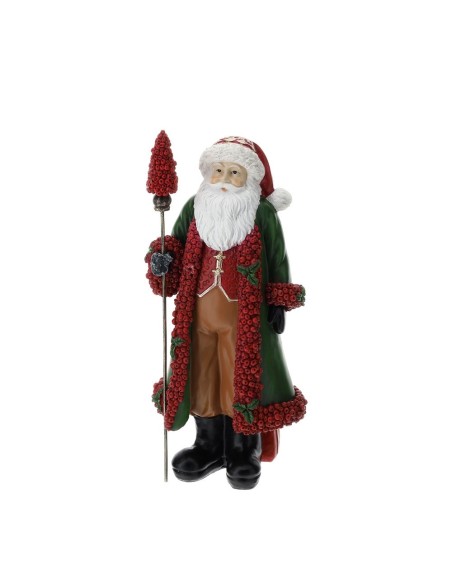 Babbo Natale con bacche rosse Hervit