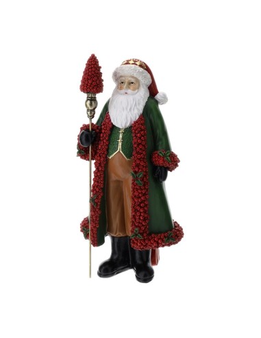 Babbo Natale con bacche rosse Hervit