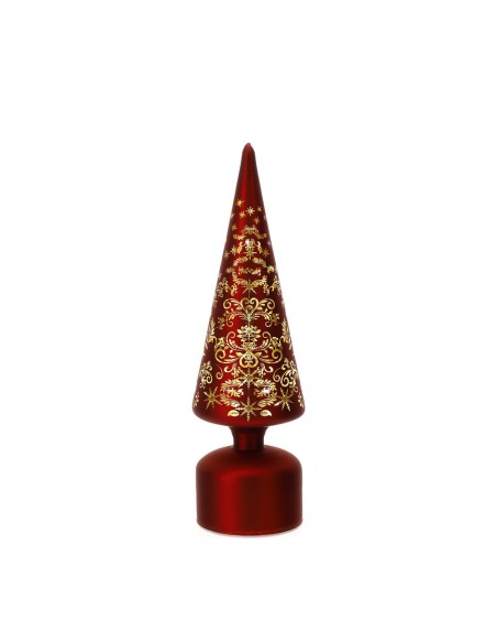 Albero cono in vetro con luce Led Hervit