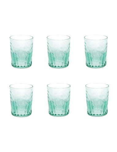 Bicchieri Acqua Serena verdi 6 Pz. Andrea Fontebasso