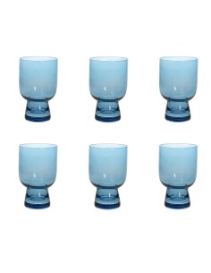 Set 6 bicchieri Giulia blu cobalto Andrea Fontebasso