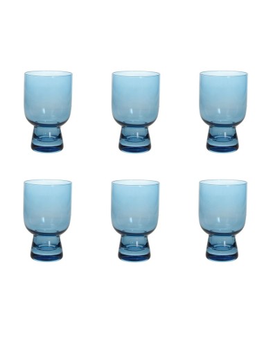 Set 6 bicchieri Giulia blu cobalto Andrea Fontebasso Set 6 bicchieri Giulia blu cobalto Andrea Fontebasso