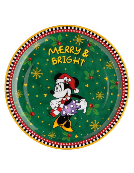 Piatto Panettone Minnie natalizio Disney Winter Magic Egan