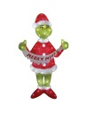 Statua Natalizia Grinch luminosa Mis. h.90 cm.