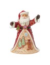 Babbo Natale con biscotti natalizi pan di zenzero 24 cm Jim Shore