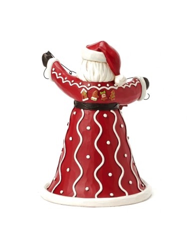Babbo Natale con biscotti natalizi pan di zenzero 24 cm Jim Shore