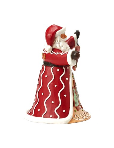 Babbo Natale con biscotti natalizi pan di zenzero 24 cm Jim Shore