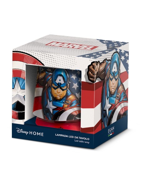 Lampada Led Marvel Capitan America Egan