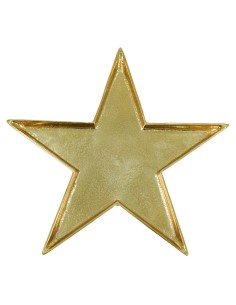 Alzatina stella in alluminio dorato Stilè