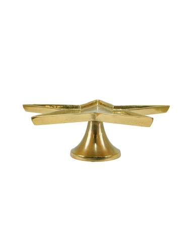 Alzatina stella in alluminio dorato Stilè