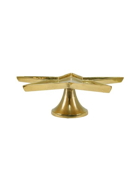 Alzatina stella in alluminio dorato Stilè