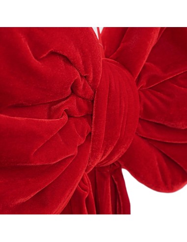 Puntale Fiocco in velluto rosso Stilè