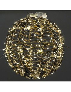 Sfera luminosa in metallo con microled Stilè