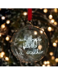 Sfera natalizia Un bacio sotto al vischio Simple Day