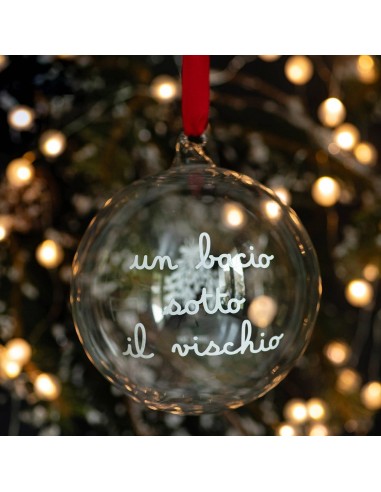 Sfera natalizia Un bacio sotto al vischio Simple Day