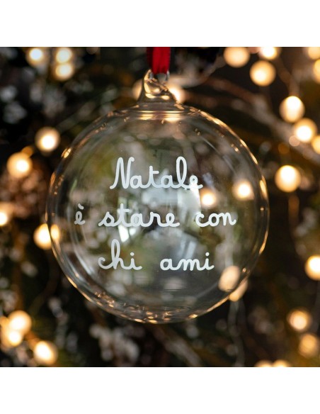 Sfera natalizia Natale è stare con chi ami Simple Day
