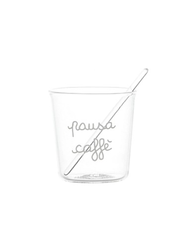 Set 4 Bicchierini espresso Pausa caffè Simple Day