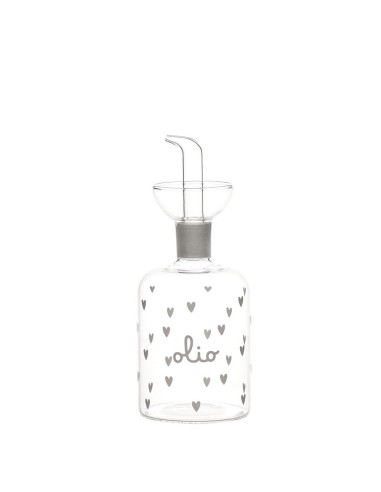 Set 2 bottiglie olio e aceto con cuori Simple Day