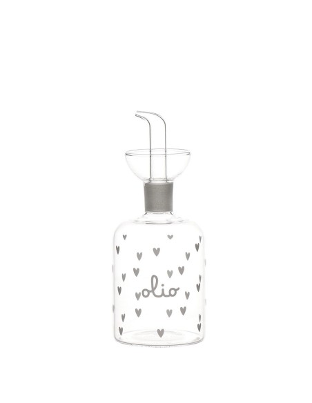 Set 2 bottiglie olio e aceto con cuori Simple Day
