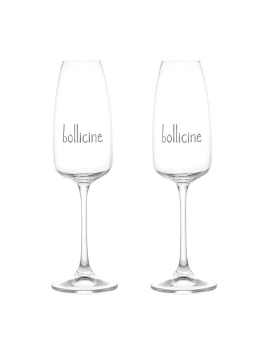 Set 2 Flute Bollicine Simple Day