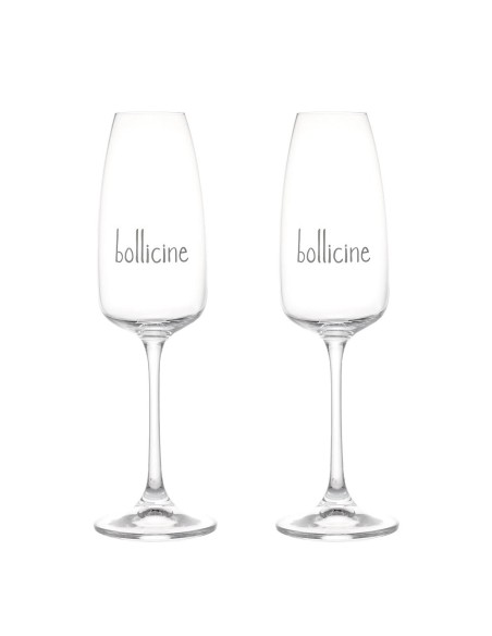 Set 2 Flute Bollicine Simple Day