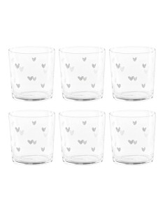 Set 6 Bicchieri Acqua tappezzato da cuori Simple Day 2