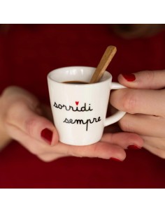 Set 2 Tazzine espresso Sorridi sempre Simple Day