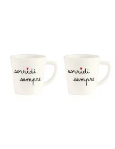 Set 2 Tazzine espresso Sorridi sempre Simple Day 2