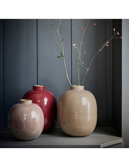 Vaso in metallo Khaki Pip Studio