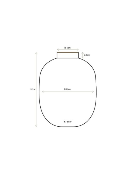 Vaso in metallo Khaki Pip Studio