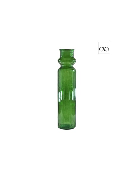 Vaso alto Arayas in vetro verde Ambroso