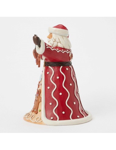 Babbo Natale con biscotti natalizi pan di zenzero 24 cm Jim Shore